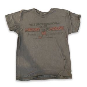 Grey Mickey Mouse disney short sleeve tshirt